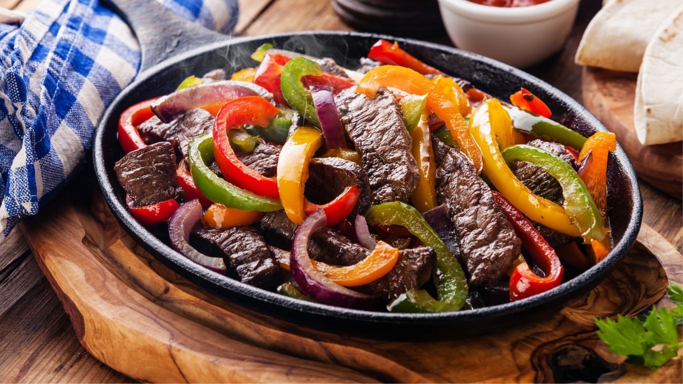 Campfire Flank Steak Fajitas with Fresh Salsa