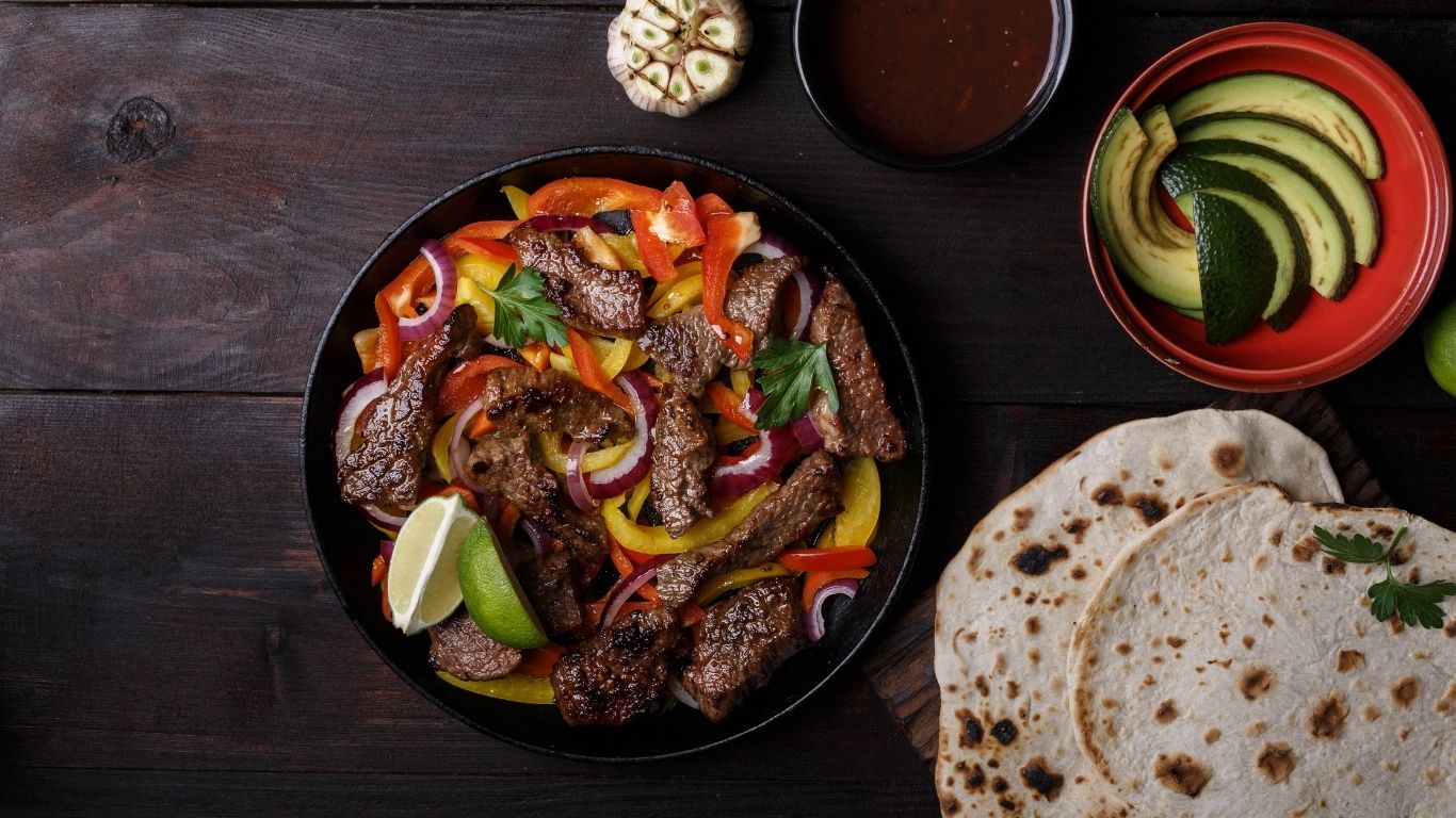 Flank Steak Fajita Bar: A Western Fiesta