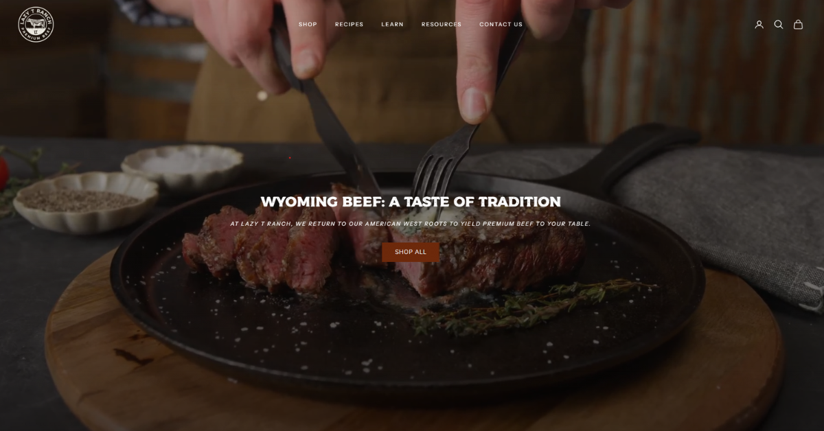 Lazy T Ranch | Wyoming Beef | A Taste of Tradition